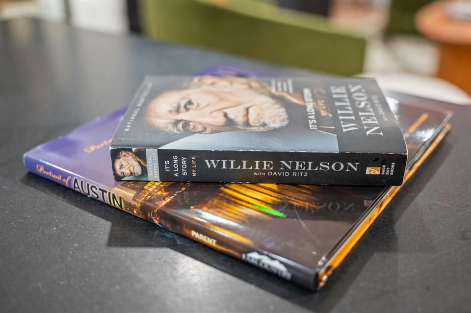 Decor for some fun reads during your stay