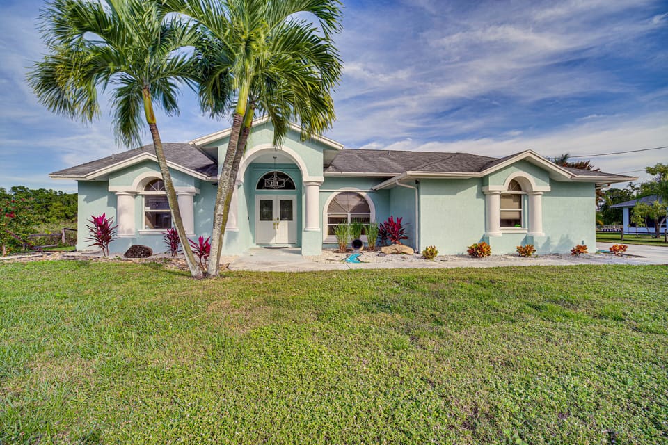 Home Exterior | Private Heated Pool | Large Covered Patio