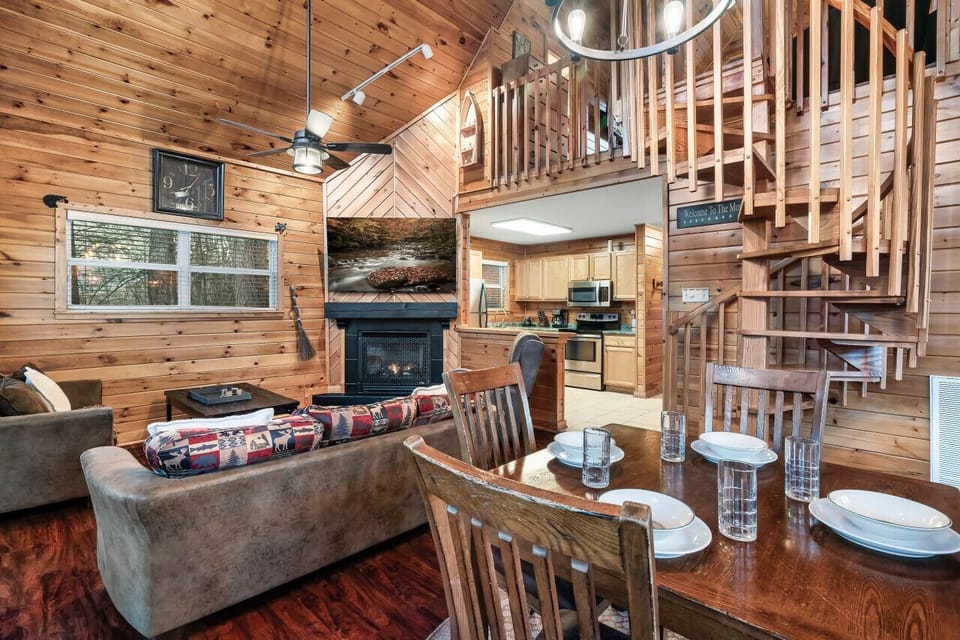Dining Table and Living Room