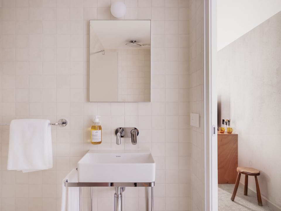 Hair dryer, towels