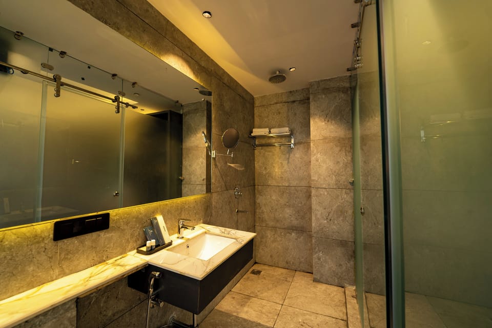 Premium Room | Bathroom | Free toiletries, slippers, towels, soap