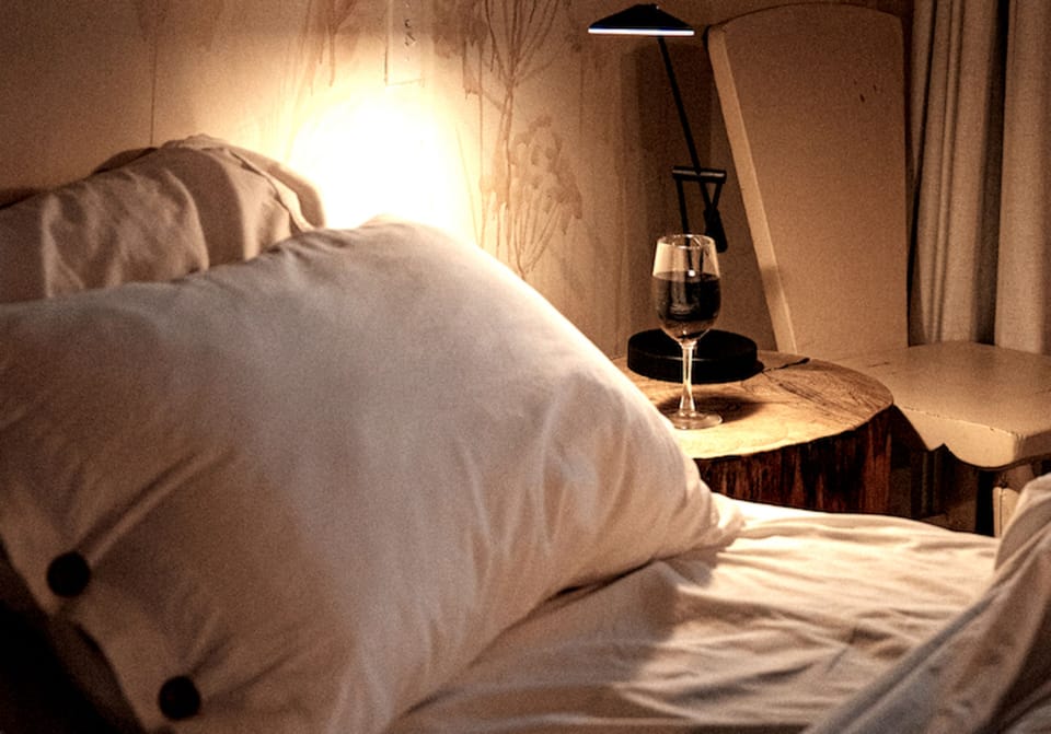 This space provides luxury and relaxation with premium bedding and hand crafted touches.