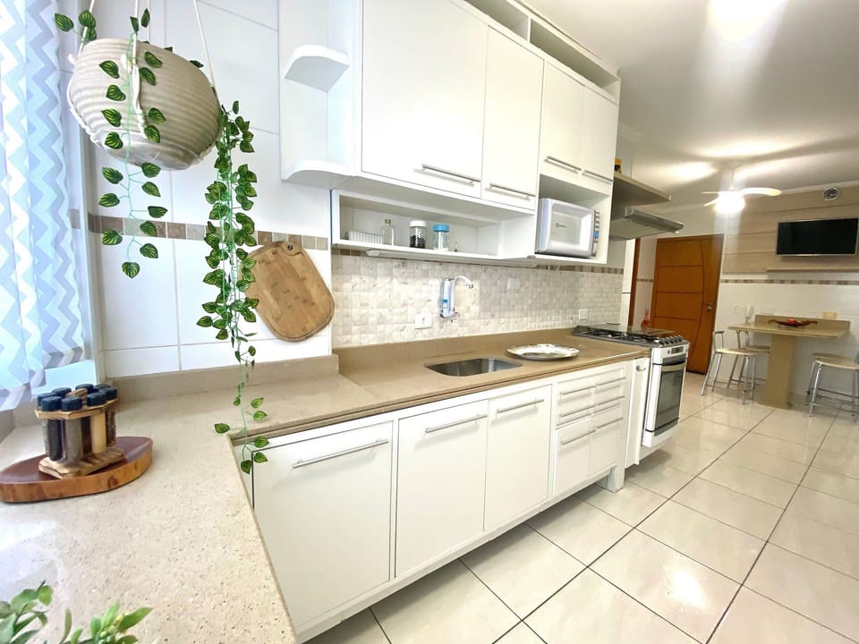 Luxury Apartment | Private kitchen | Fridge, microwave, oven