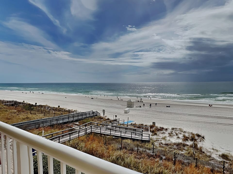 Large Gulf Front Balcony View
