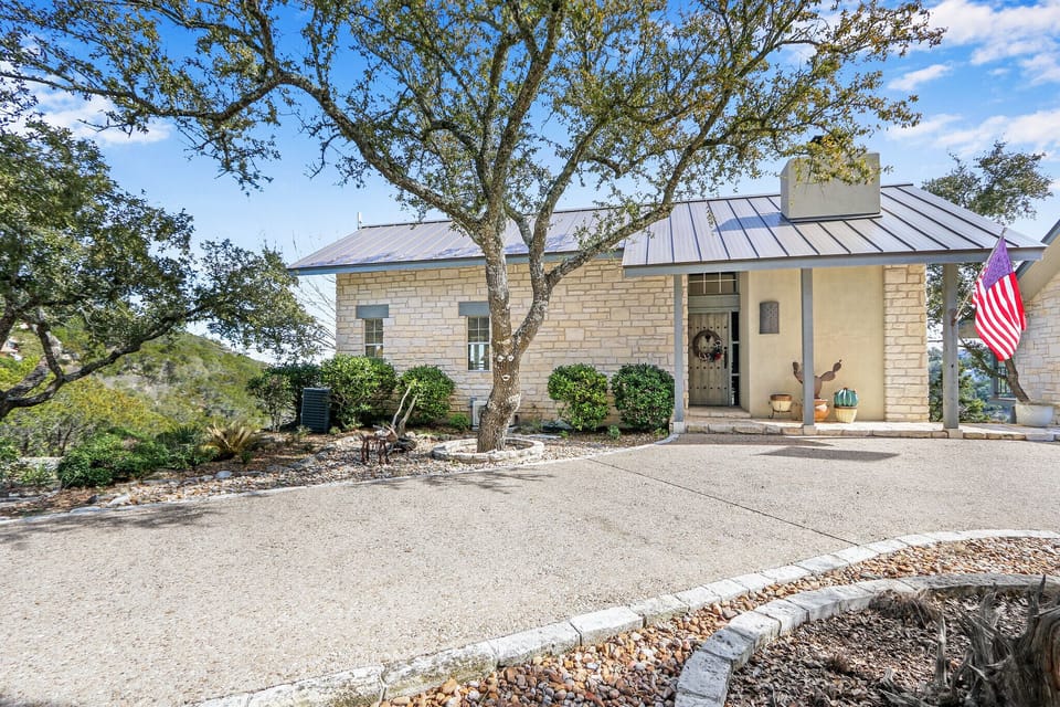 The guest house shares a unit with another rental on the lower level of the property