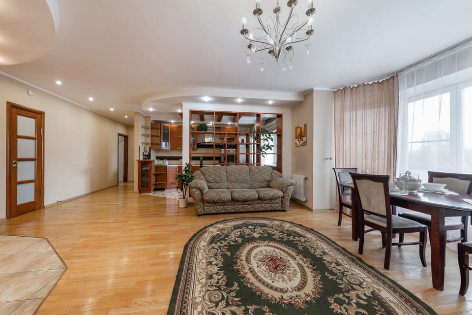 Family Apartment | 2 bedrooms, desk, laptop workspace, blackout drapes