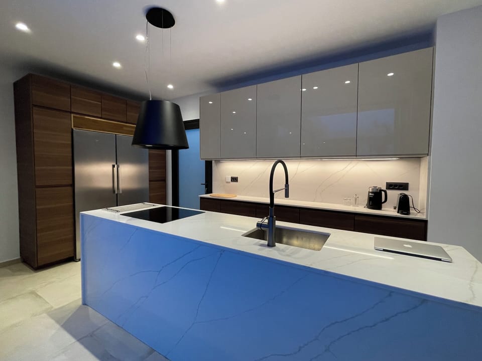 Villa | Private kitchen | Fridge, oven, stovetop, dishwasher