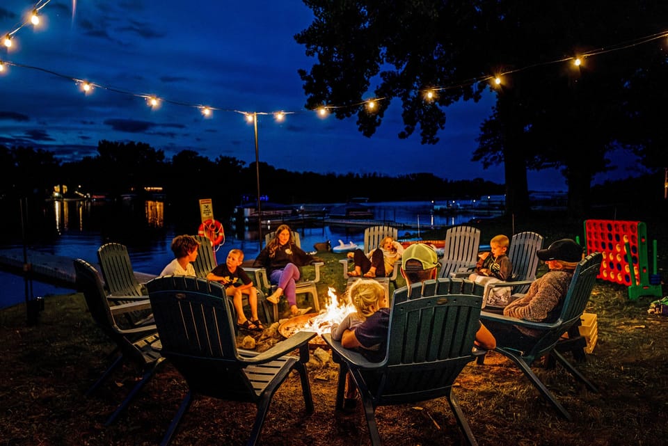Make memories by the waterfront firepit. Unlimited host-supplied firewood means no last-minute trips to shady gas stations for a bundle of firewood. Just show up, and enjoy!
