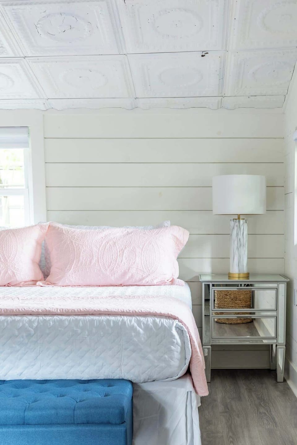 Each king bed has a nightstand and lamp, perfect for reading or late night scrolling.