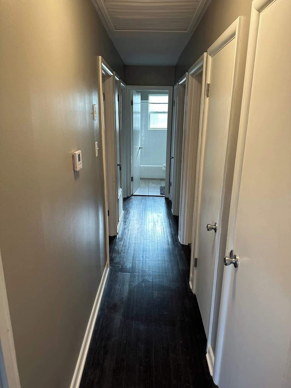 Easy access to all rooms from this central hallway.