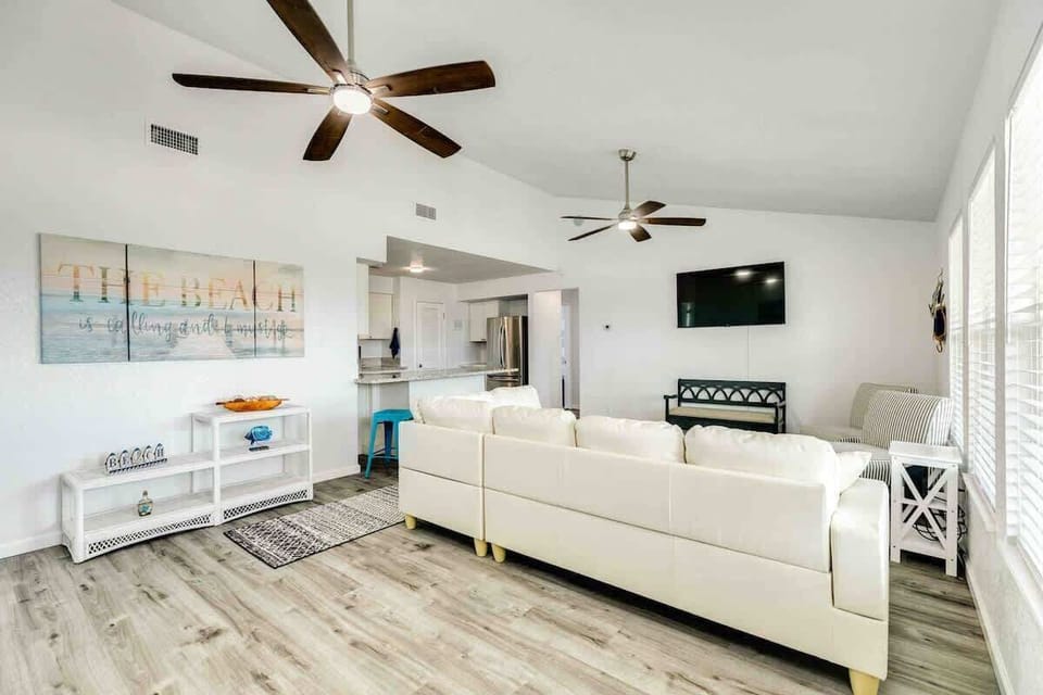 Open Living Area w/ Smart TV