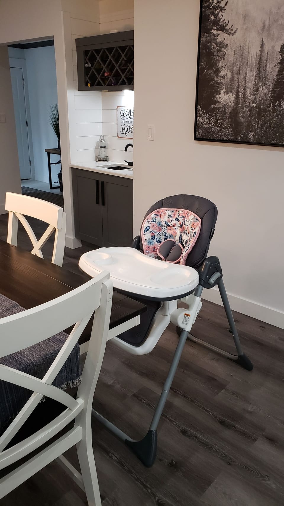 High chair available if needed 
