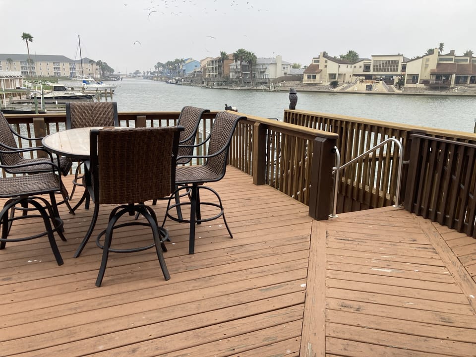 Outside deck
