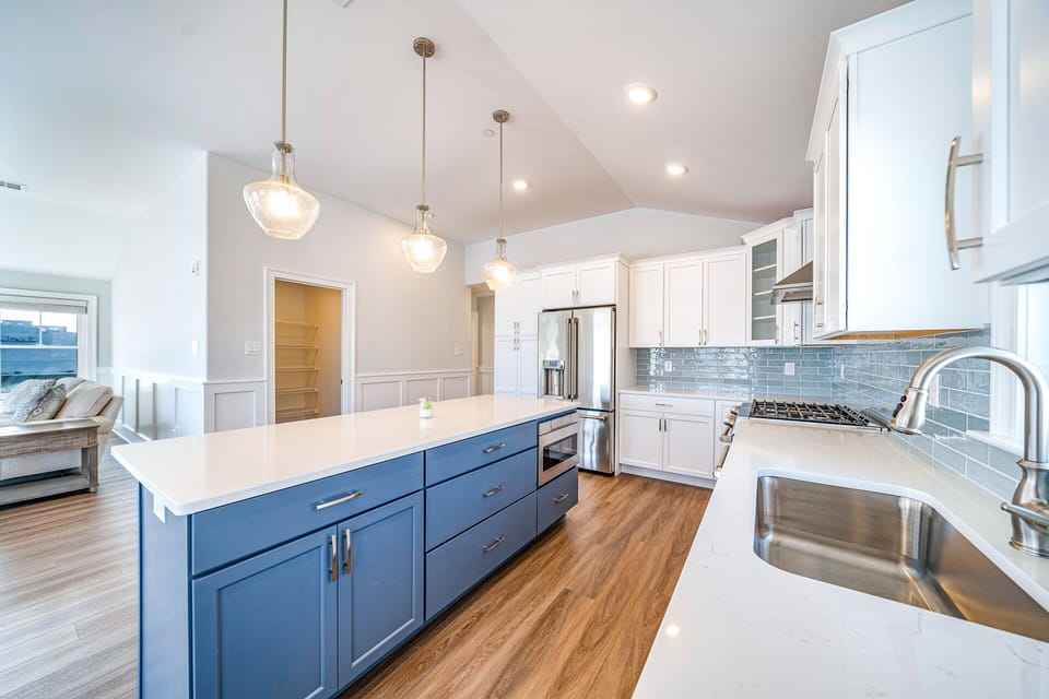 Sleek contemporary kitchen with modern appliances