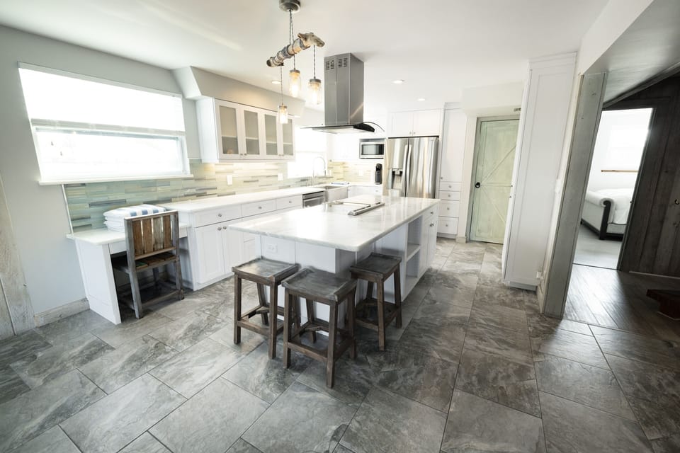 Full Luxury Kitchen with Waterfront views