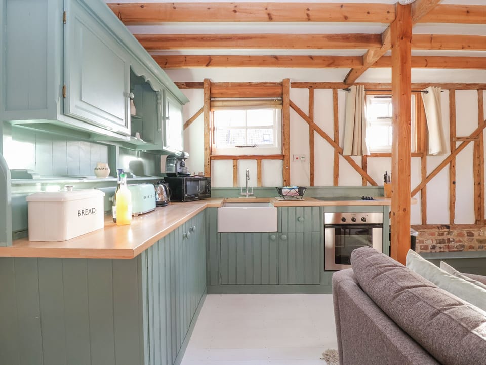 Fridge, dishwasher, electric kettle, toaster