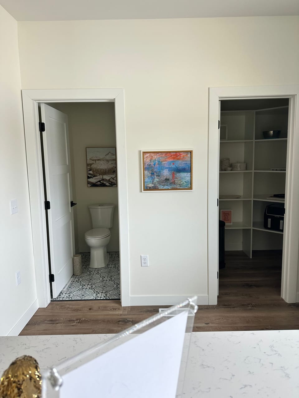 Powder & pantry on main floor