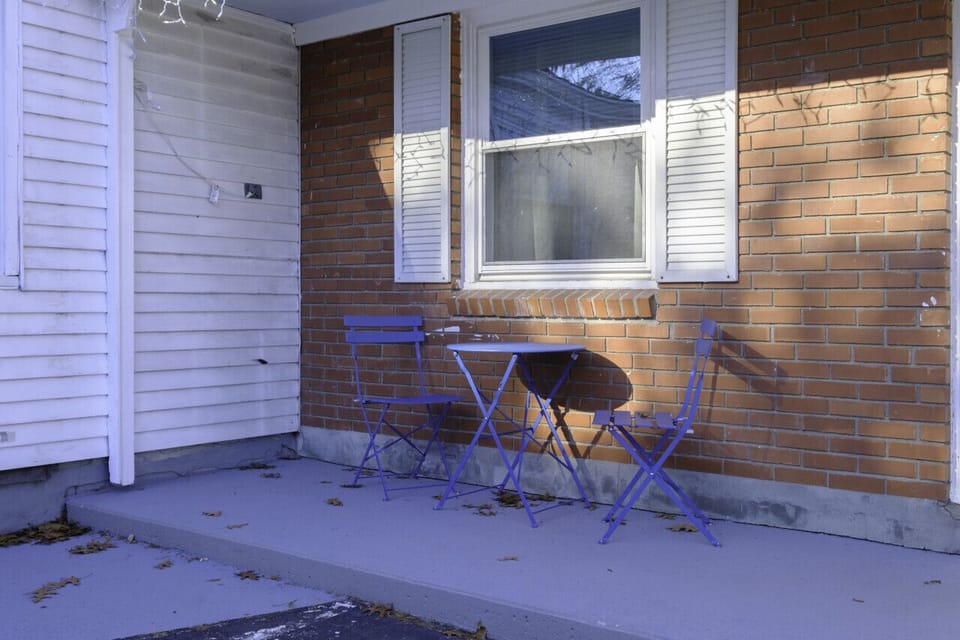 Start your day with a view. Our charming bistro set for two is the perfect spot for your morning coffee and a peaceful start to your vacation