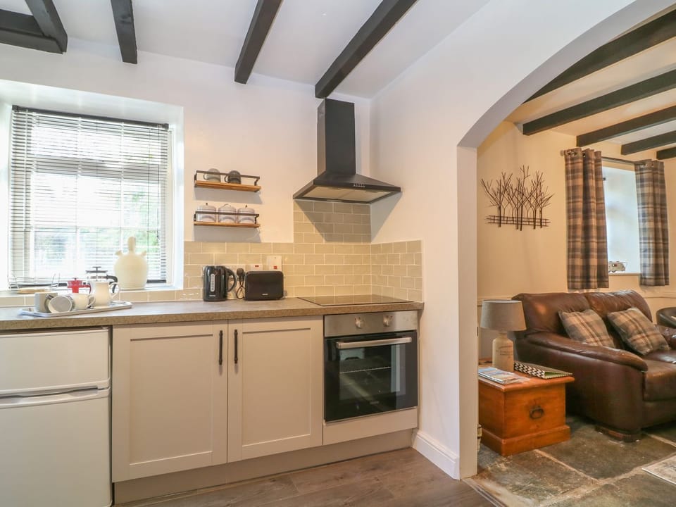 Fridge, dishwasher, electric kettle, toaster
