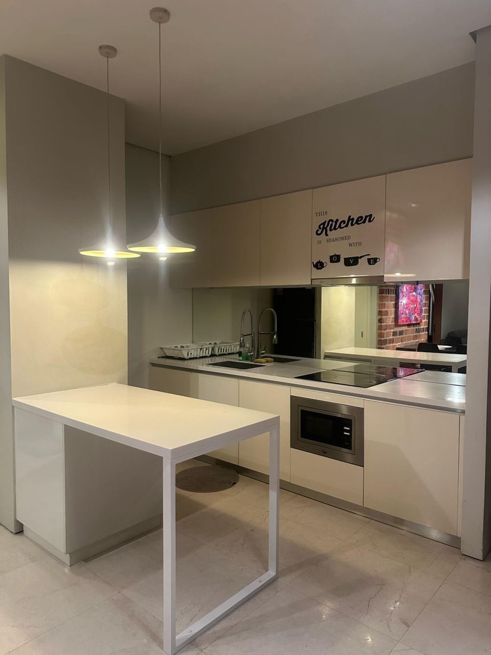 Premium Apartment | Private kitchen | Fridge, microwave, dishwasher, electric kettle