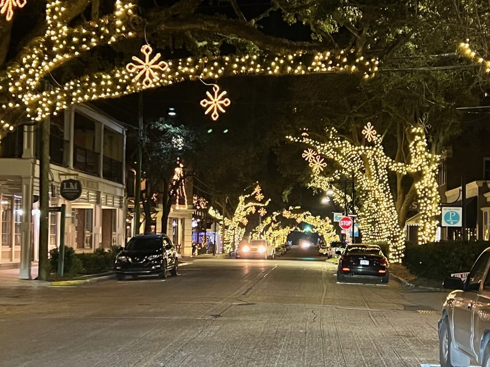 Washington Ave holiday lights