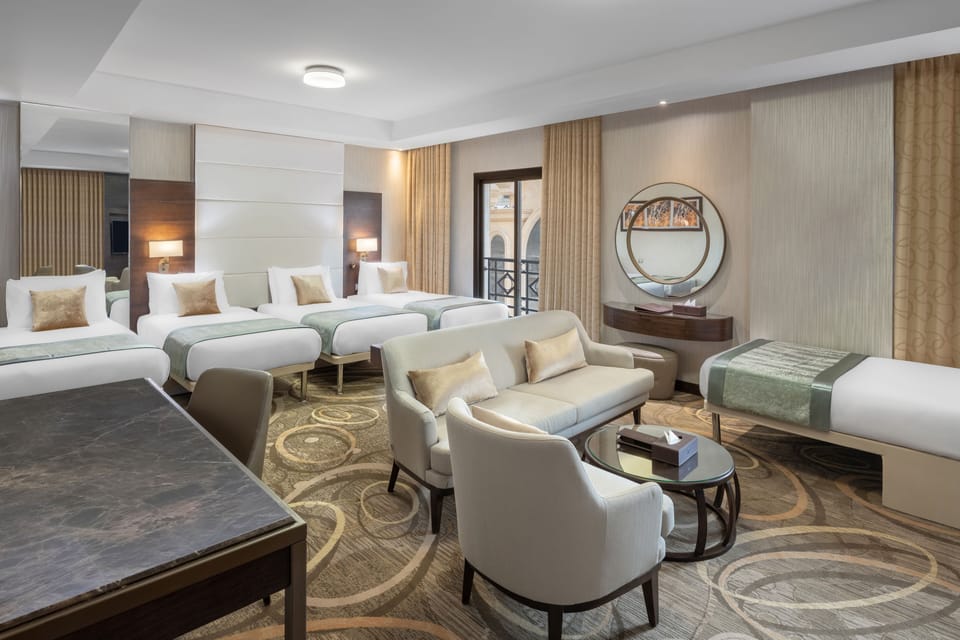 Junior Suite, Multiple Beds | Desk, soundproofing, free WiFi, bed sheets