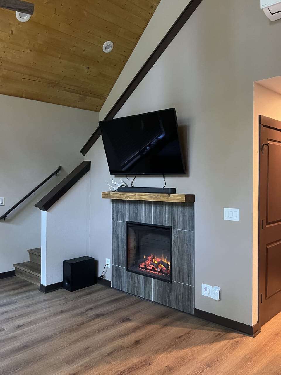 Fireplace and Smart TV