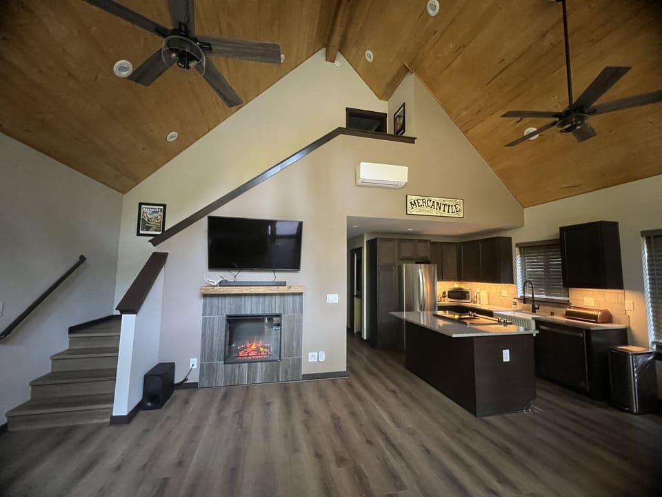 Living room and Kitchen