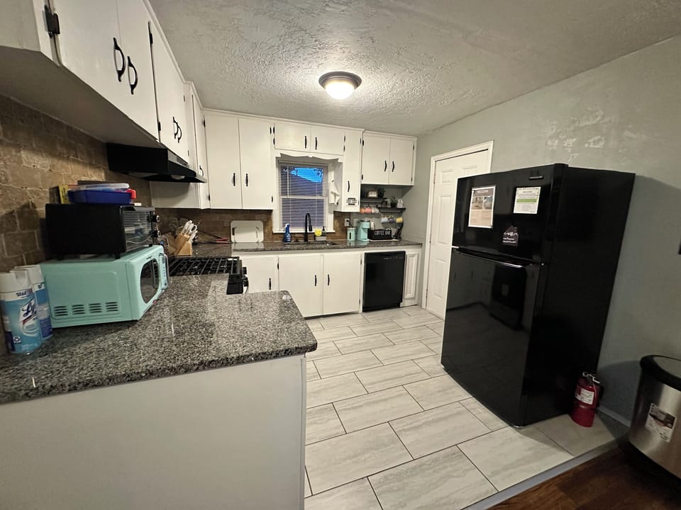 Kitchen and door to backyard