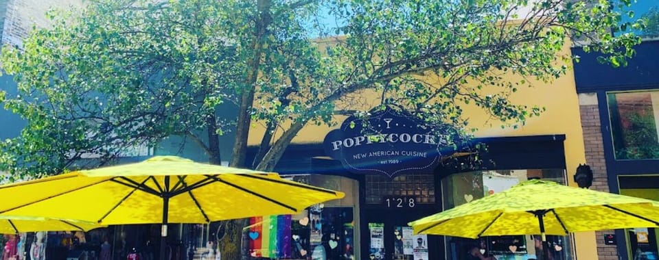 Poppycocks offers a fantastic array of vegetarian, vegan & gluten free options in addition to an eclectic menu featuring playful appetizers, salads, seafood, steak, local fresh fish, pastas and much more.