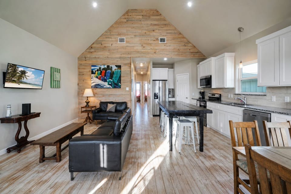 Spacious and bright living room.