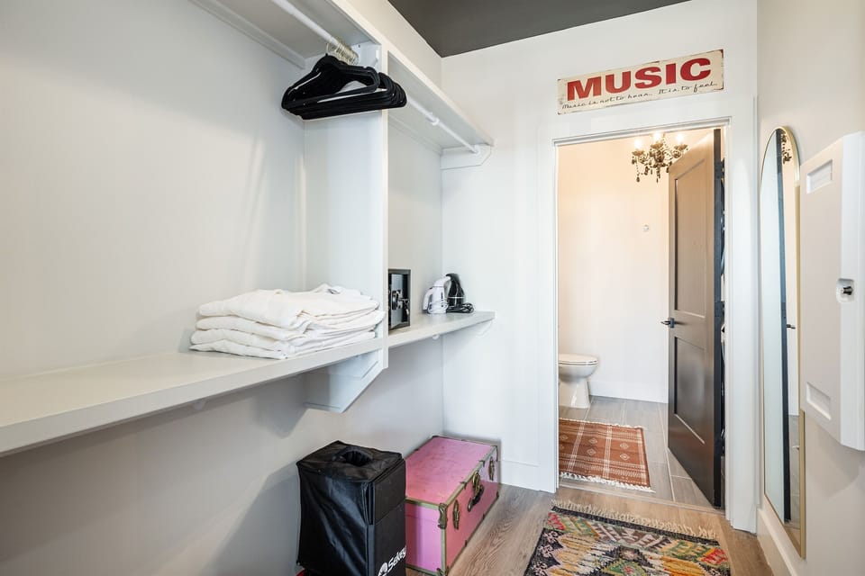 Primary Closet with Safe & Pool Wagon