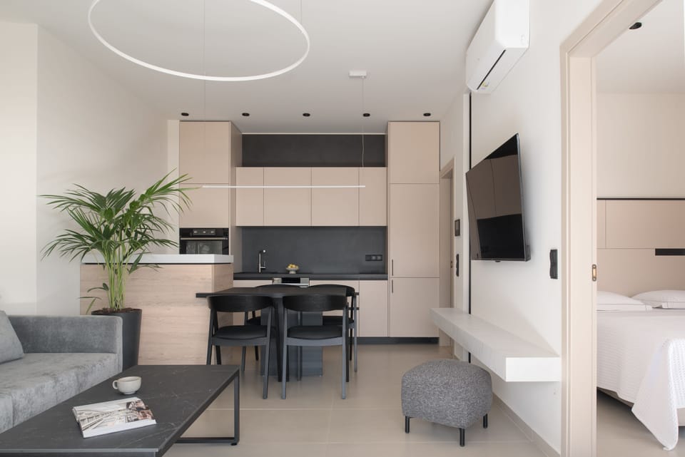 A bespoke living-cum area.  
