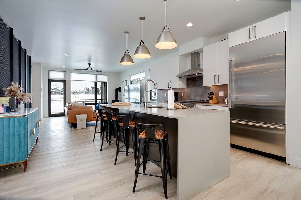 Your spacious open kitchen flows seamlessly into the living area, perfect for cooking while staying connected with friends and family.