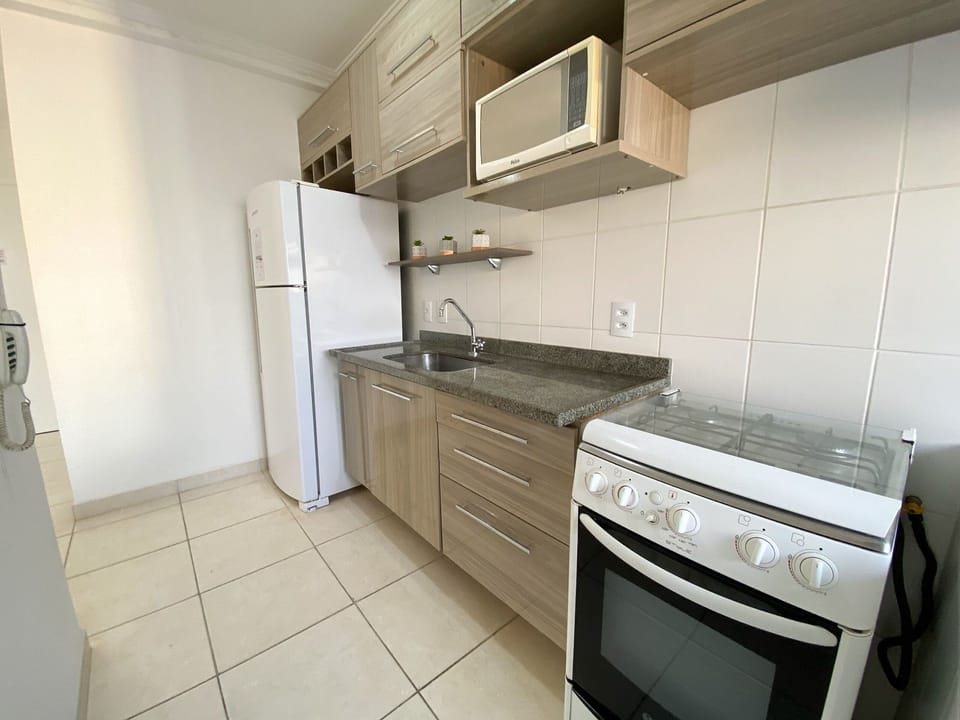 Comfort Apartment | Private kitchen | Fridge, microwave, oven, cookware/dishes/utensils