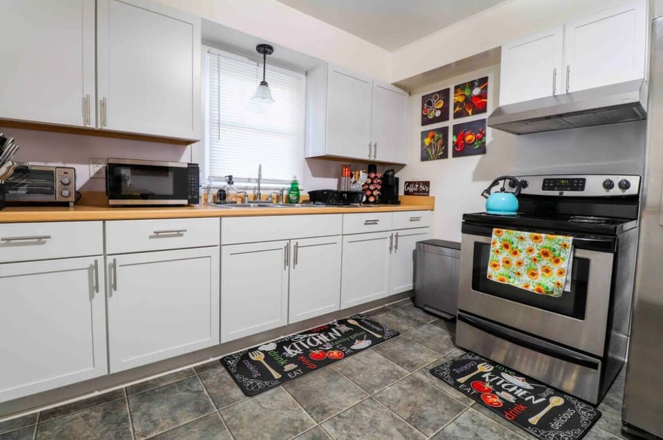 Fully stocked kitchen
