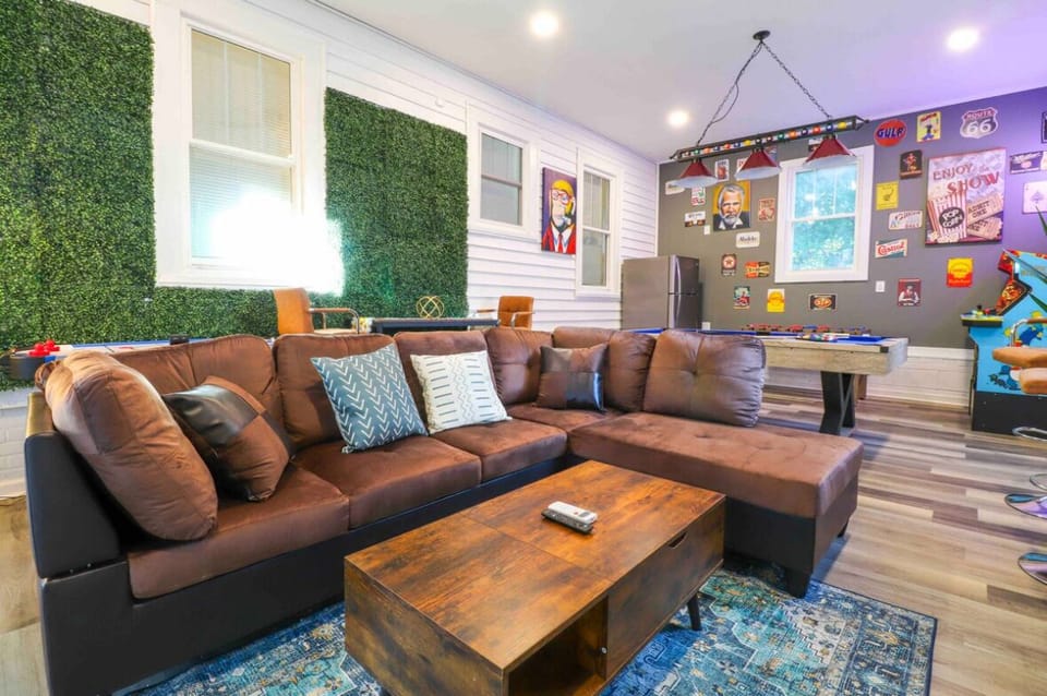 Game room with fridge