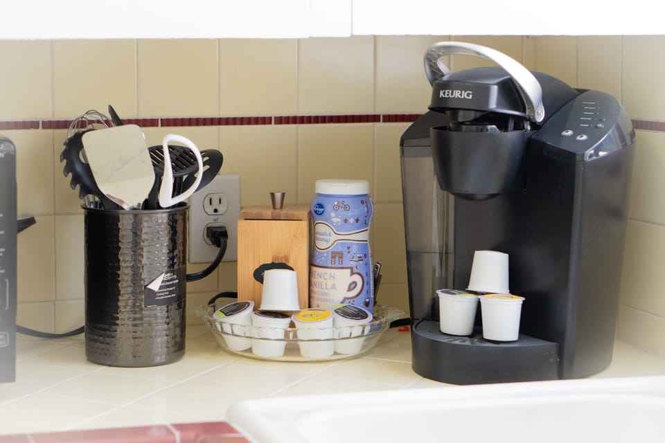 Whether it’s morning coffee or a gourmet dinner, this kitchen delivers