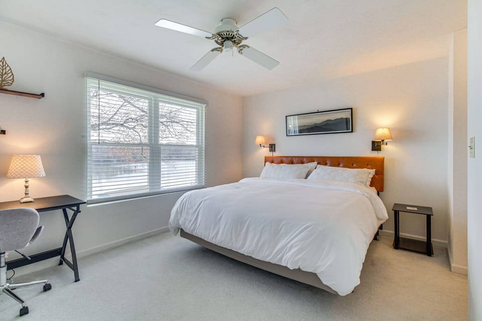 Bedroom 1 | King Bed | Linens & Towels Provided | Upper Level