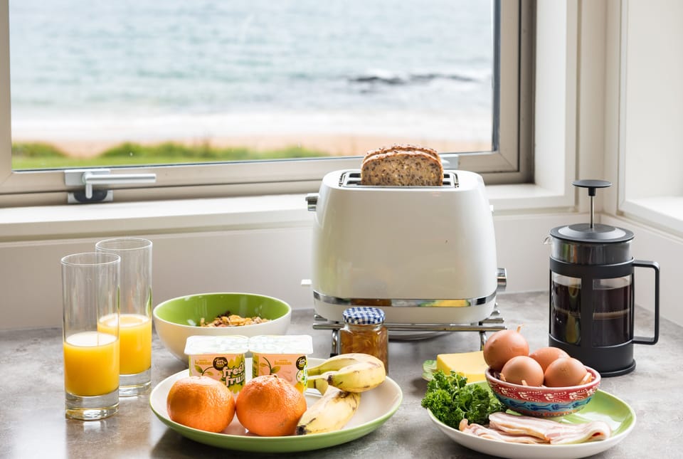 Daily self-serve breakfast for a fee