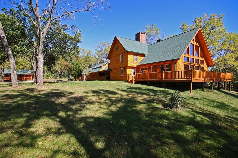 The Western Lodge, from SW, with optional Bunk House to left