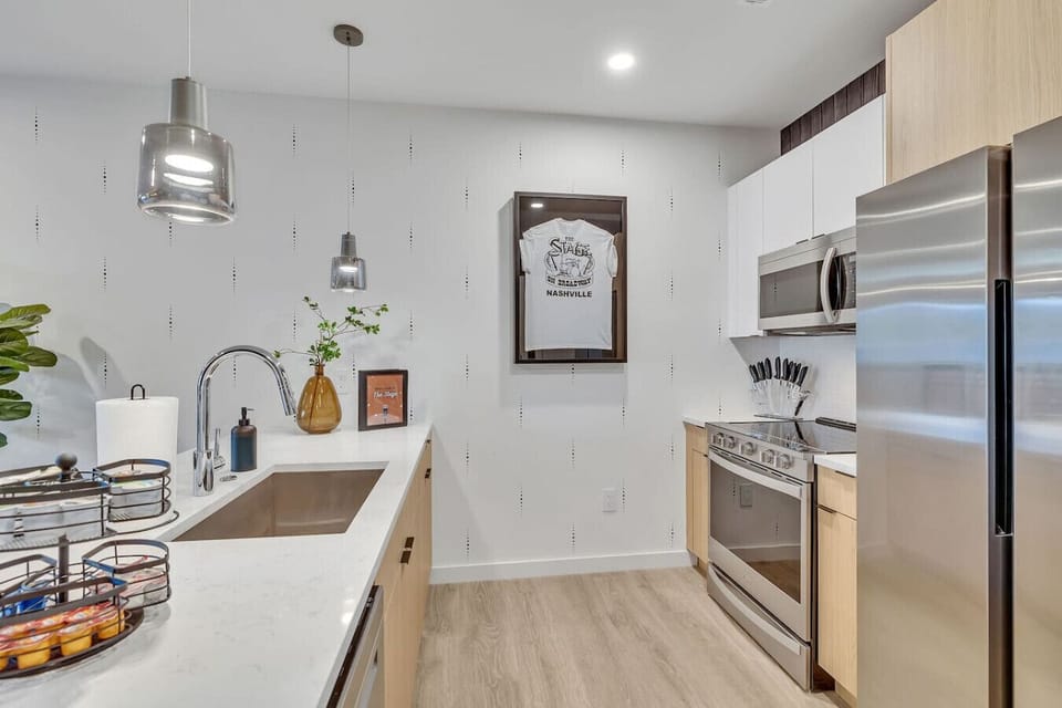Fully equipped kitchen with everything needed to whip up a delicious meal