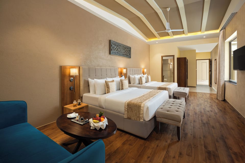 Family Studio, Multiple Beds | Egyptian cotton sheets, premium bedding, down comforters