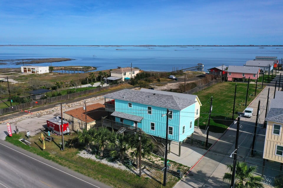 Located just steps from the water.