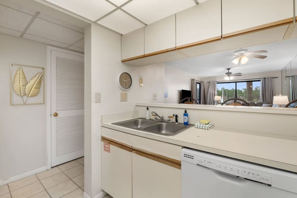 Fully Stocked Kitchen with Bar Seating