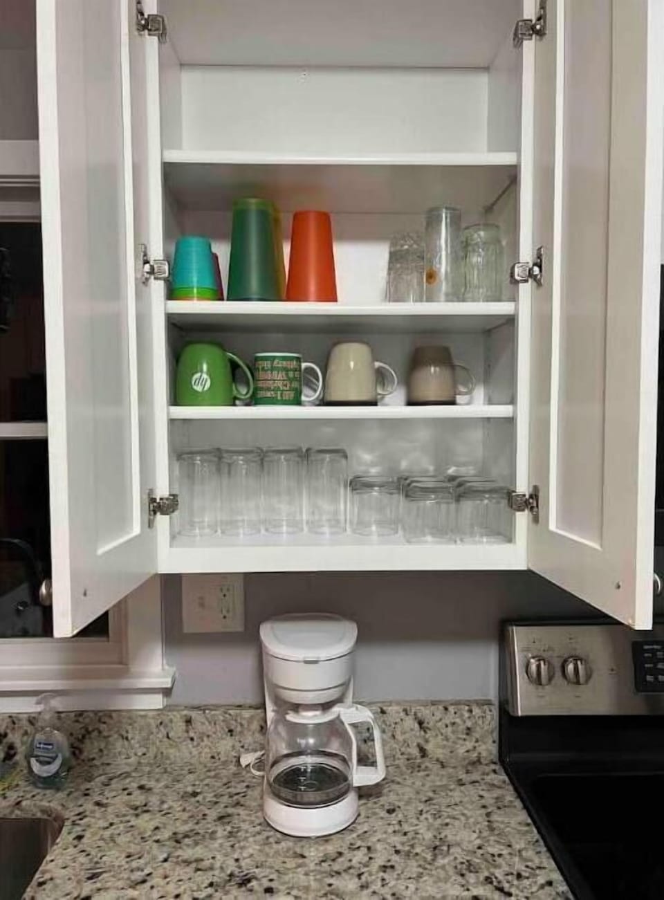 Fully stocked kitchen
