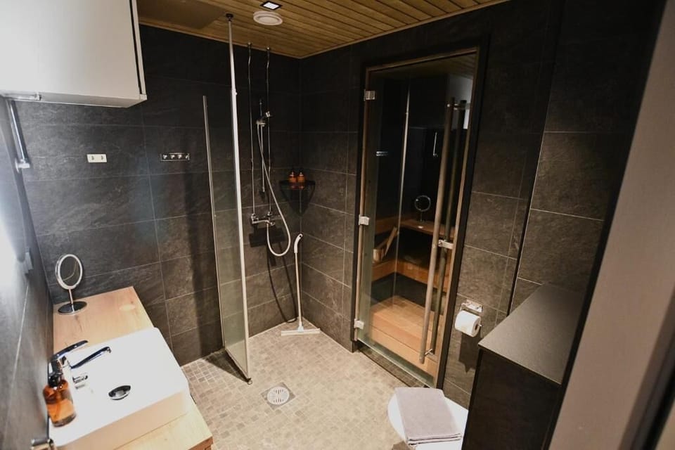 Family Apartment, Sauna, Lake View | Bathroom | Heated floors (bathroom)