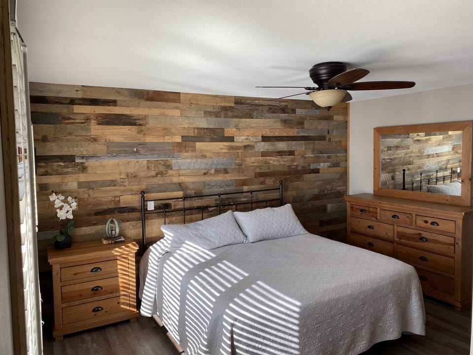 Secluded Main floor “Master BR” with private, updated bath.