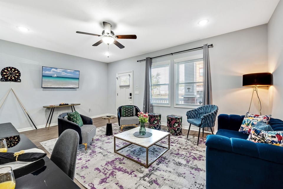 Our living room is more than just a place to unwind; it's a retreat where every detail has been considered to ensure your utmost relaxation.