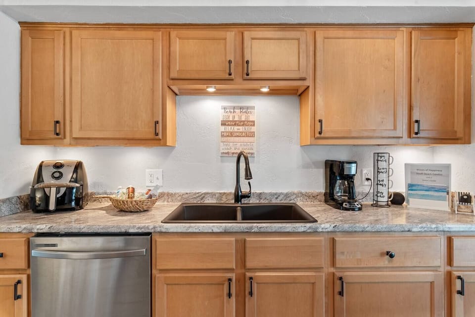 Coffee station stocked & ready for your morning routine.